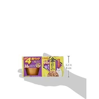 Amazon | いなば 金のだしカップ まぐろ 70g×4個 猫用 ウェット